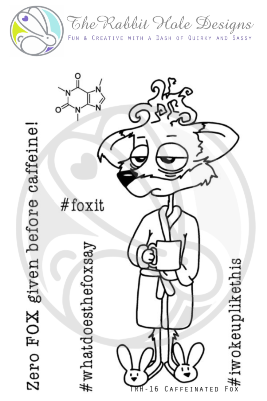 Bild 1 von The Rabbit Hole Designs Clear Stamps  - Caffeinated - Fox - Fuchs
