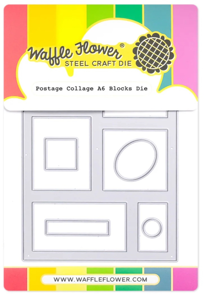 Bild 1 von Waffle Flower Postage Collage A6 Blocks Die - Stanzen