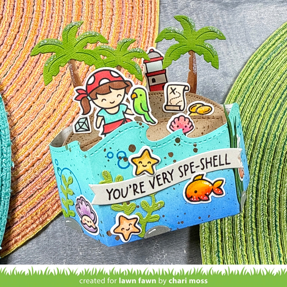 Bild 1 von Lawn Fawn Cuts  - Stanzschablone platform pop-up palm tree inserts