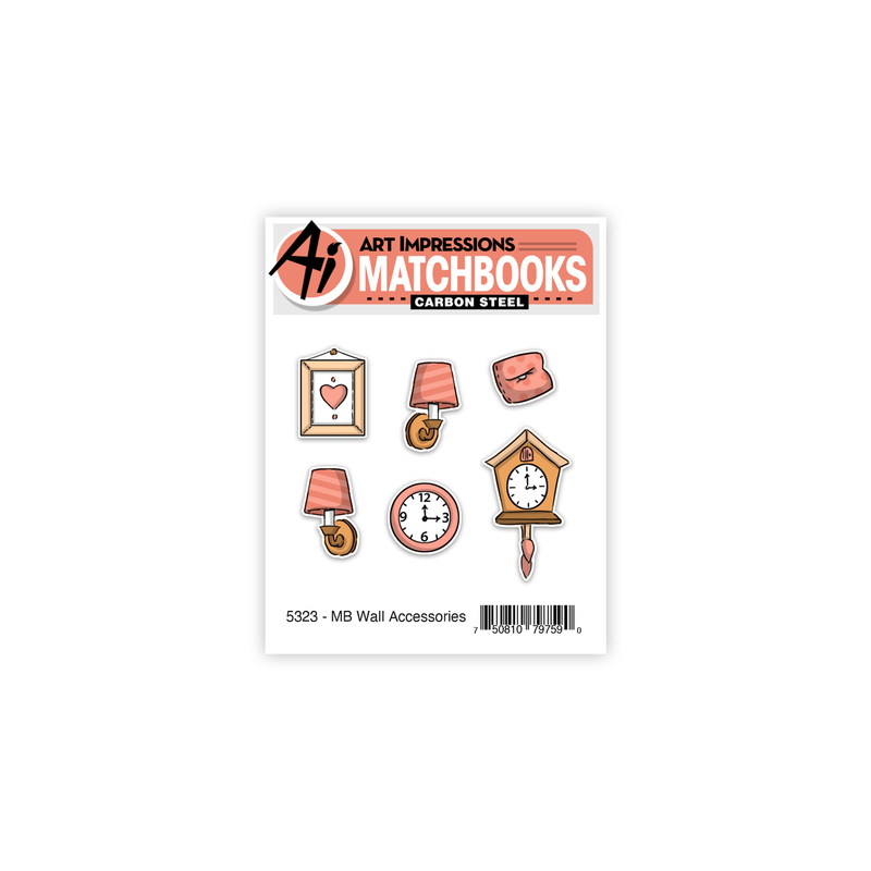 Bild 1 von Art Impressions Clear Stamps with dies MB Wall Accessories - Stempelset inkl. Stanzen