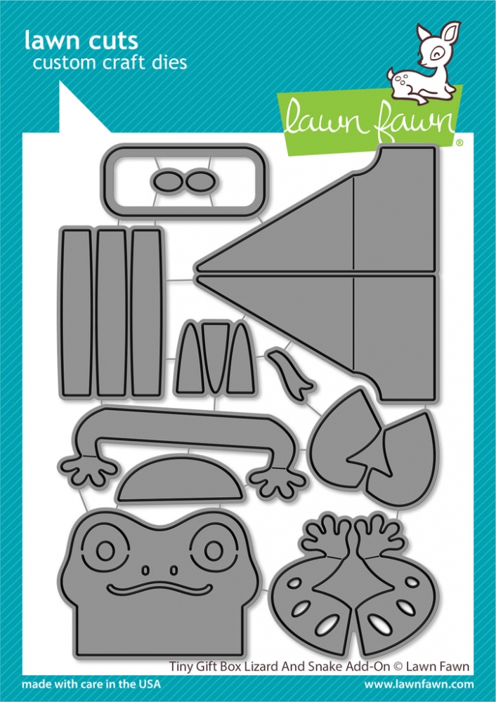 Bild 1 von Lawn Fawn Cuts  - Stanzschablone tiny gift box lizard and snake add-on