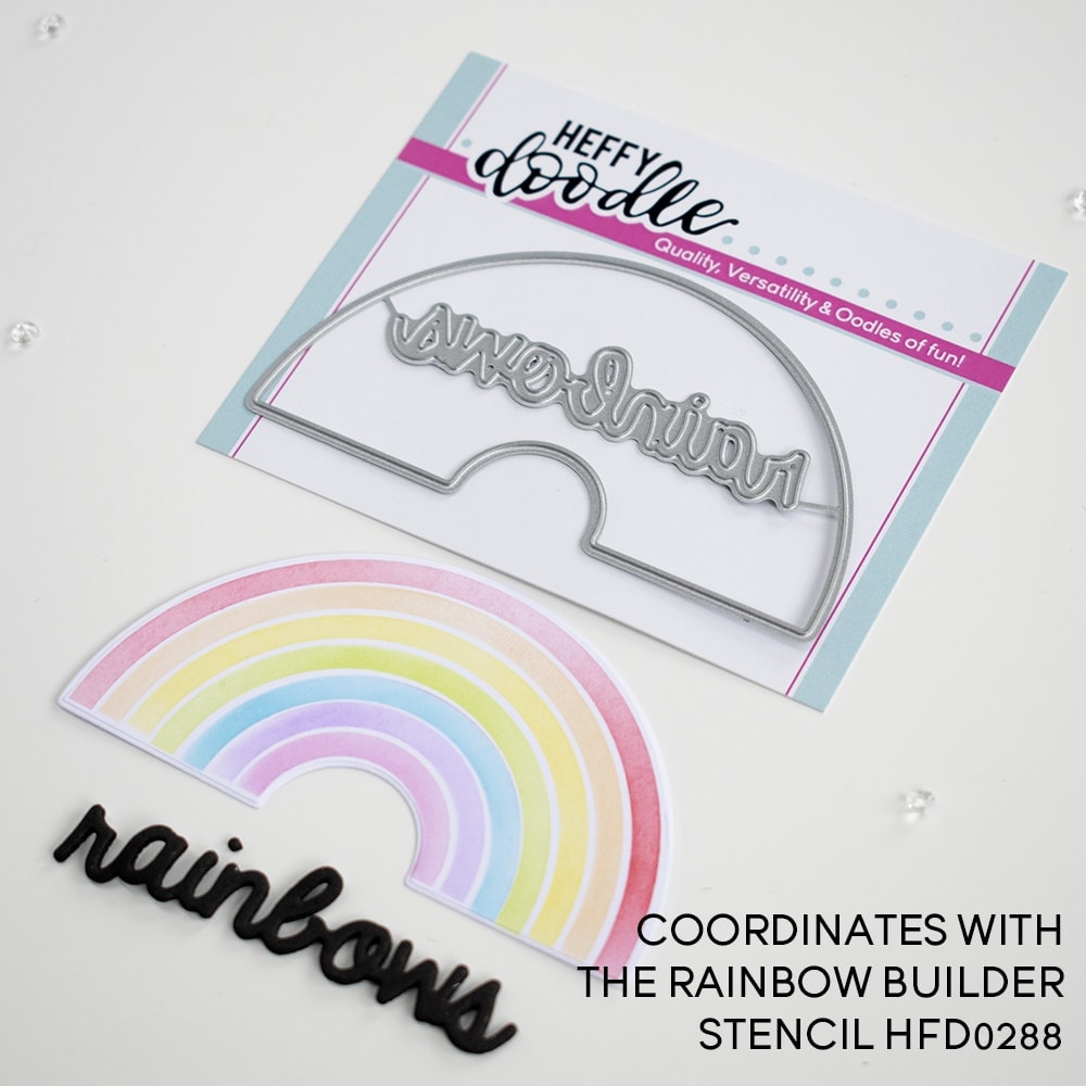 Bild 1 von Heffy Doodle Die  - Rainbow Builder Coordinating - Stanzen Regenbogen