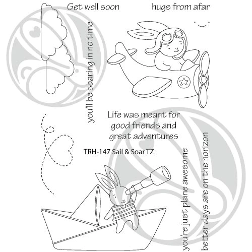 Bild 1 von The Rabbit Hole Designs Clear Stamps - Sail & Soar TZ