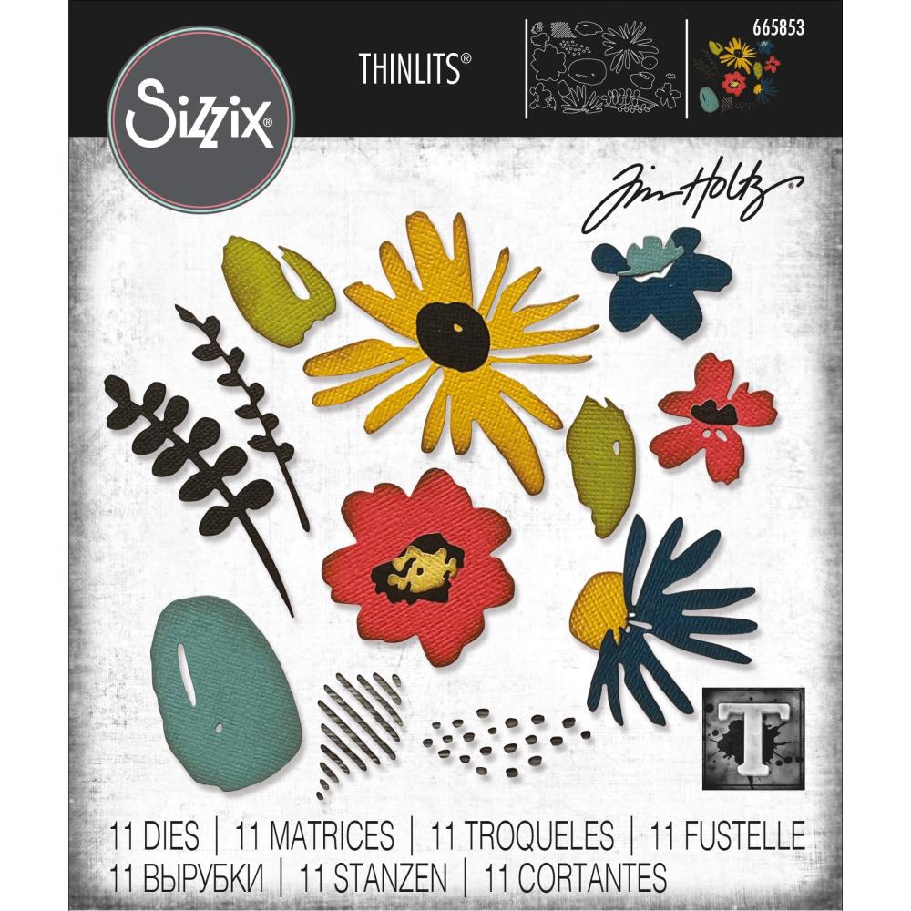 Bild 1 von Sizzix Thinlits Die by Tim Holtz - Stanzschablone - Modern Floristry - Blumen