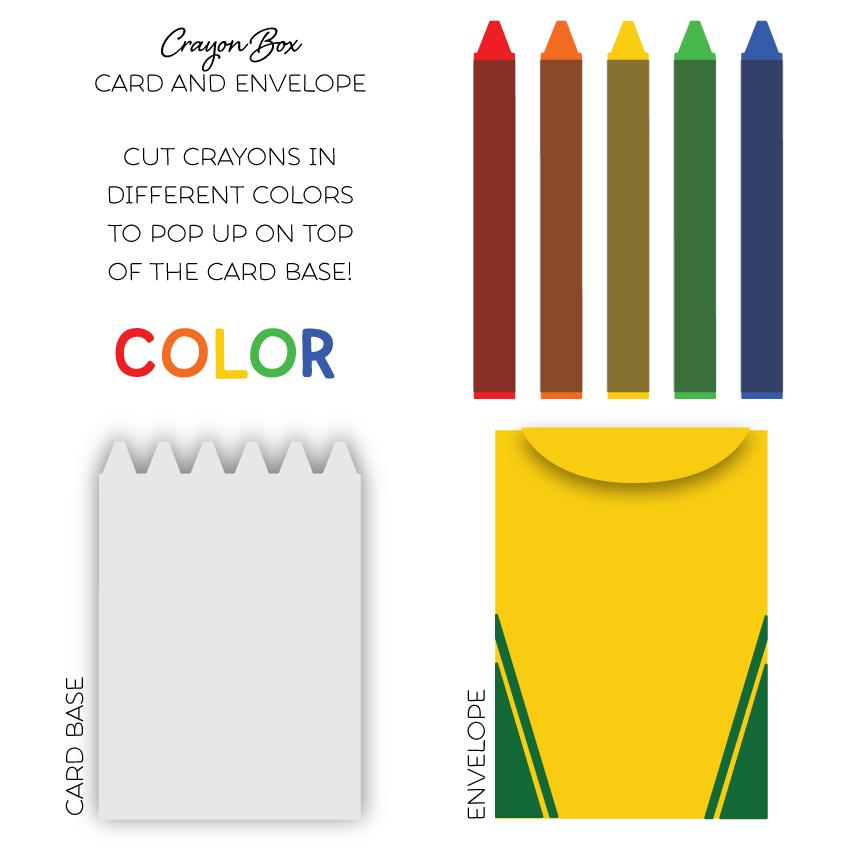 Honey Bee Stamps Diecuts Small Crayon Box Card Stanzschablone Buntstift Schachtel Stempelbar Onlineshop