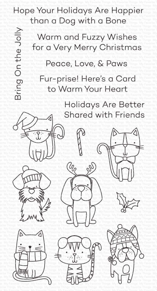 Bild 1 von My Favorite Things - Clear Stamps Peace, Love, & Paws - Hund, Katze