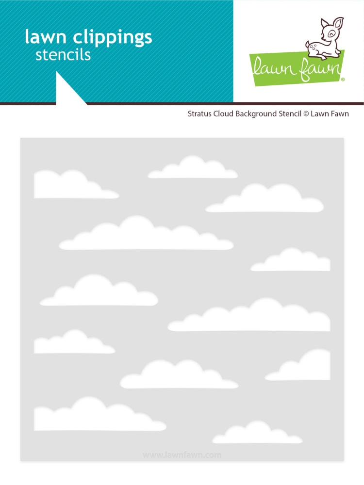 Bild 1 von Lawn Fawn Lawn Clippings Stencils - Schablone stratus cloud background stencil stratus cloud backgro