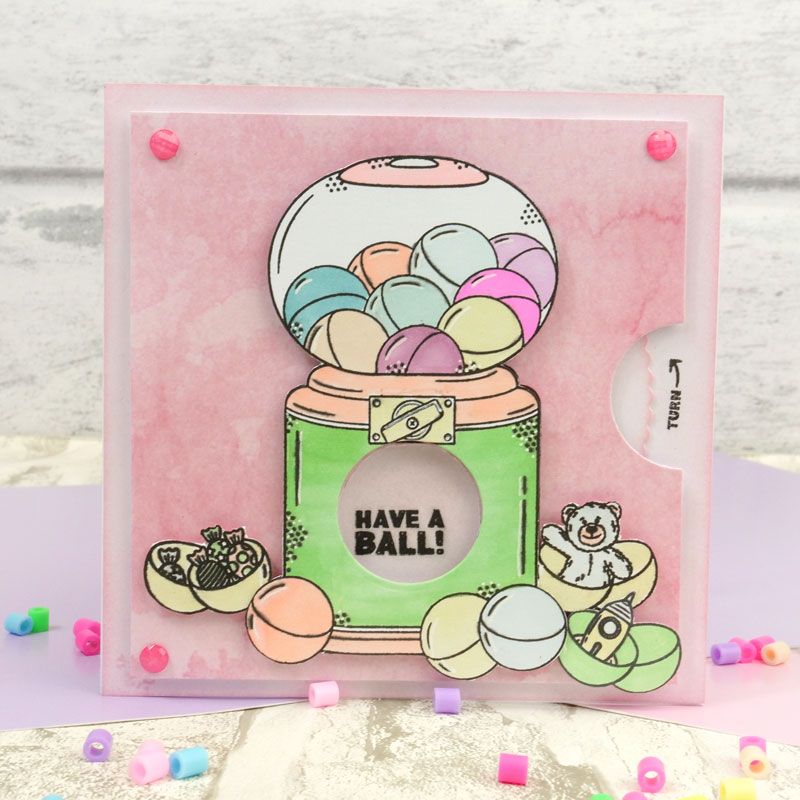 Bild 1 von For the love of...Stamps by Hunkydory - Clear Stamps Wheel Surprise - Pick-a-Prize - Automat