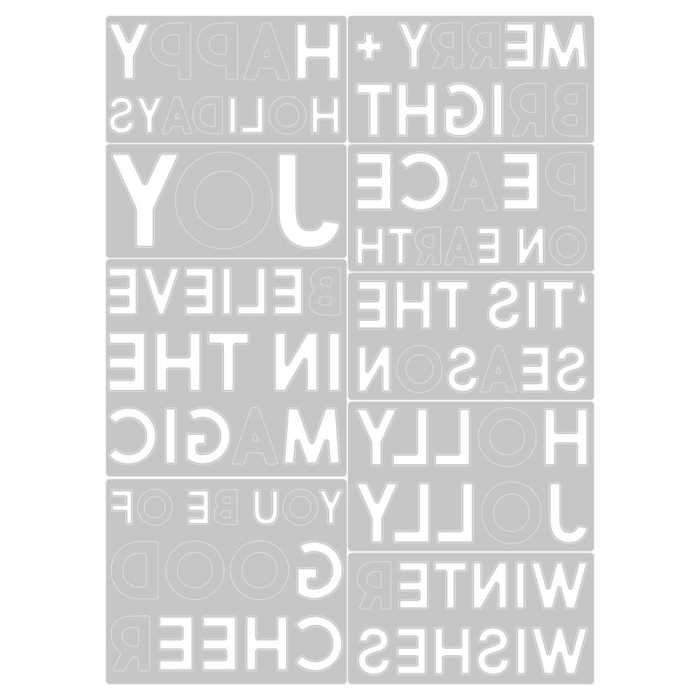 Bild 1 von Sizzix Thinlits Die by Tim Holtz - Stanzschablone - Bold Text Christmas