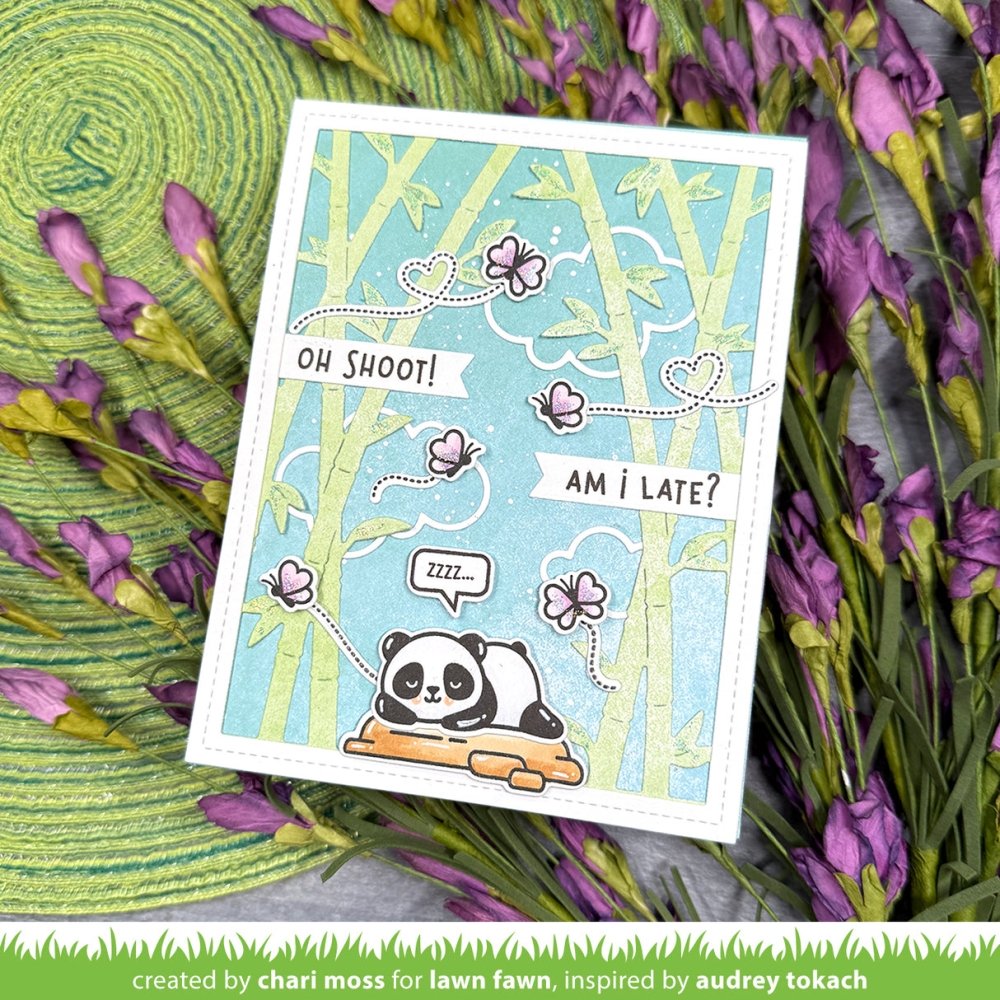 Bild 1 von Lawn Fawn Cuts  - Stanzschablone bamboo forest backdrop: portrait