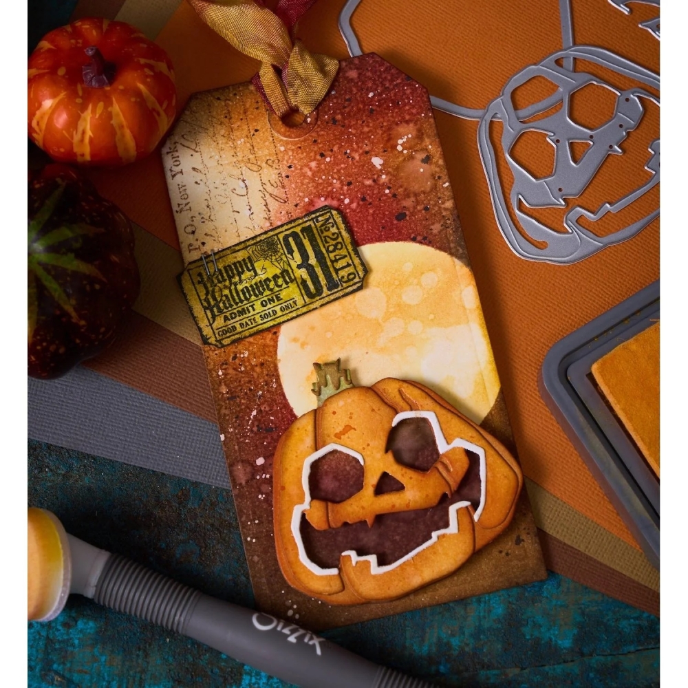 Bild 1 von Sizzix Thinlits Die by Tim Holtz - Stanzschablone - Layered Jack-O-Lantern