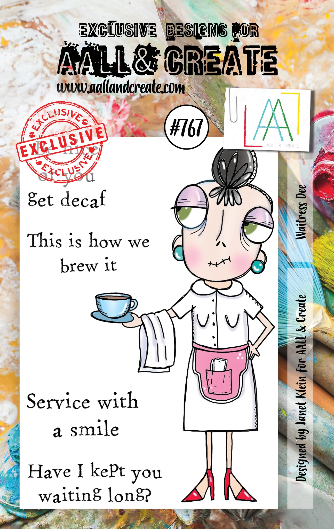 Bild 1 von AALL & Create Clear Stamps  - Waitress Dee