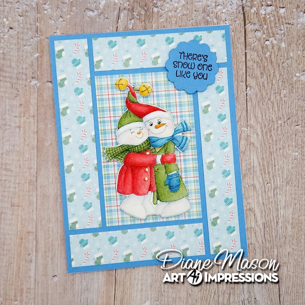 Bild 1 von Art Impressions Clear Stamps Snowman Hugs Set - Stempelset inkl. Stanzen