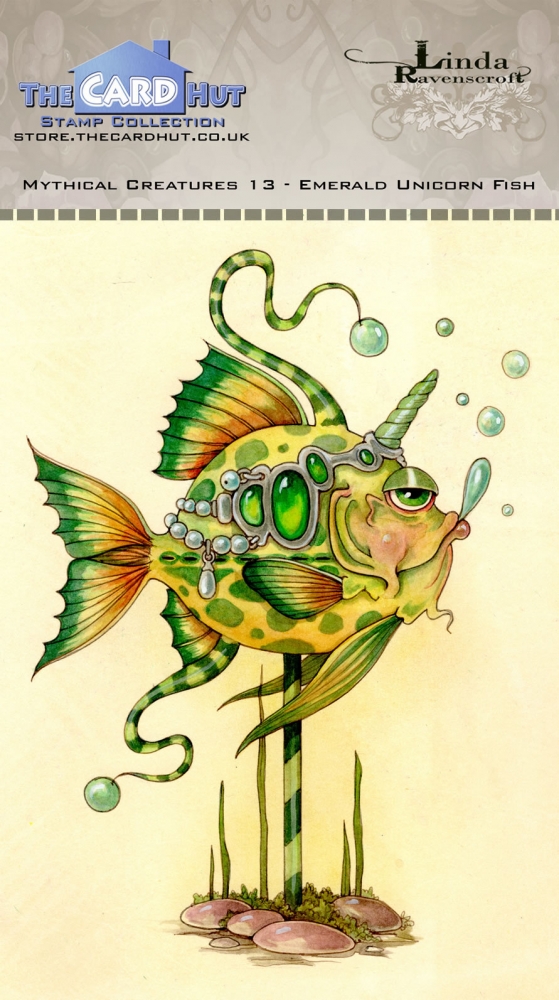 Bild 1 von The Card Hut Clear Stamps - Mythical Creatures Emerald Unicorn Fish