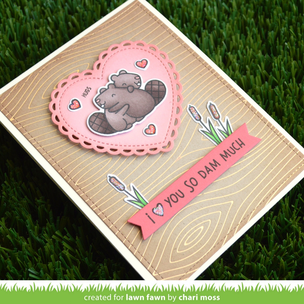 Bild 1 von Lawn Fawn Hot Foil Plates - woodgrain background hot foil plate