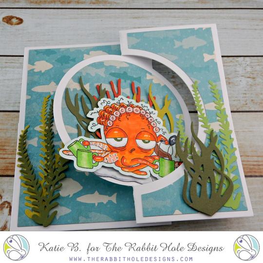 Bild 1 von The Rabbit Hole Designs Clear Stamps  - Caffeinated - Octopus - Tintenfisch