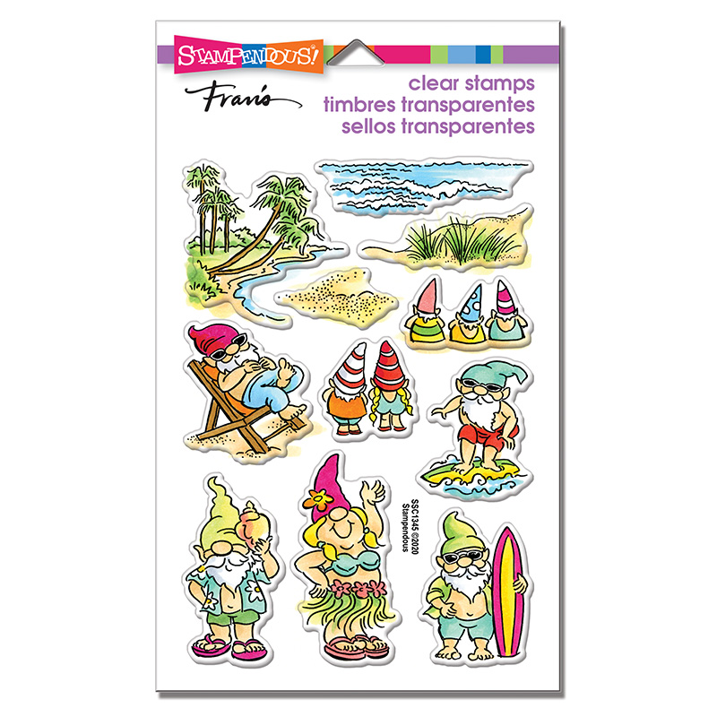 Bild 1 von Stampendous Perfectly Clear Stamps - Gnome Beach - Gnome am Strand