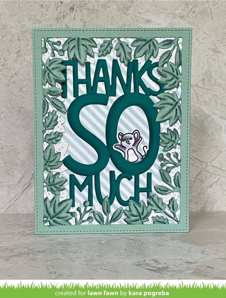 Bild 1 von Lawn Fawn Cuts  - Stanzschablone Giant Thanks So Much - Danke