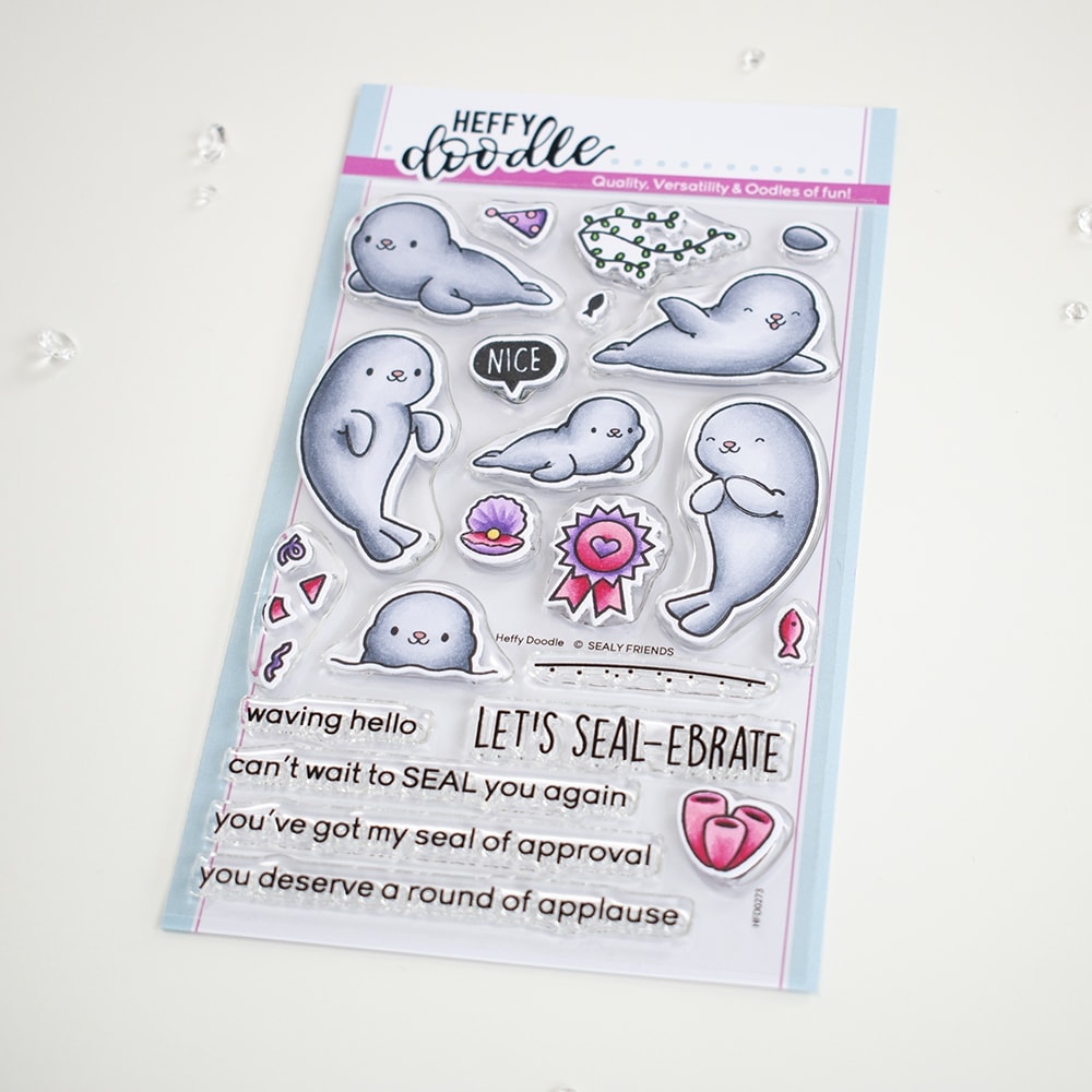 Bild 1 von Heffy Doodle Clear Stamps Set - Sealy Friends - Stempel Seelöwen