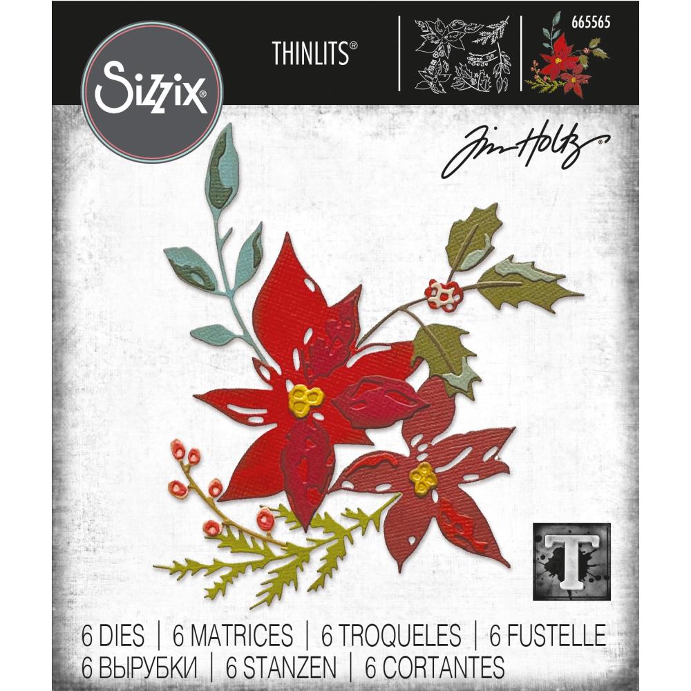 Bild 1 von Sizzix Thinlits Die by Tim Holtz - Stanzschablone - Festive Bouquet - Weihnachtsstern