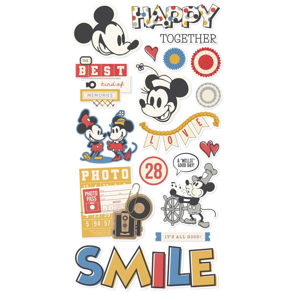 Bild 1 von Simple Stories Chipboard Stickers - Say Cheese Classic Mouse Stanzteile