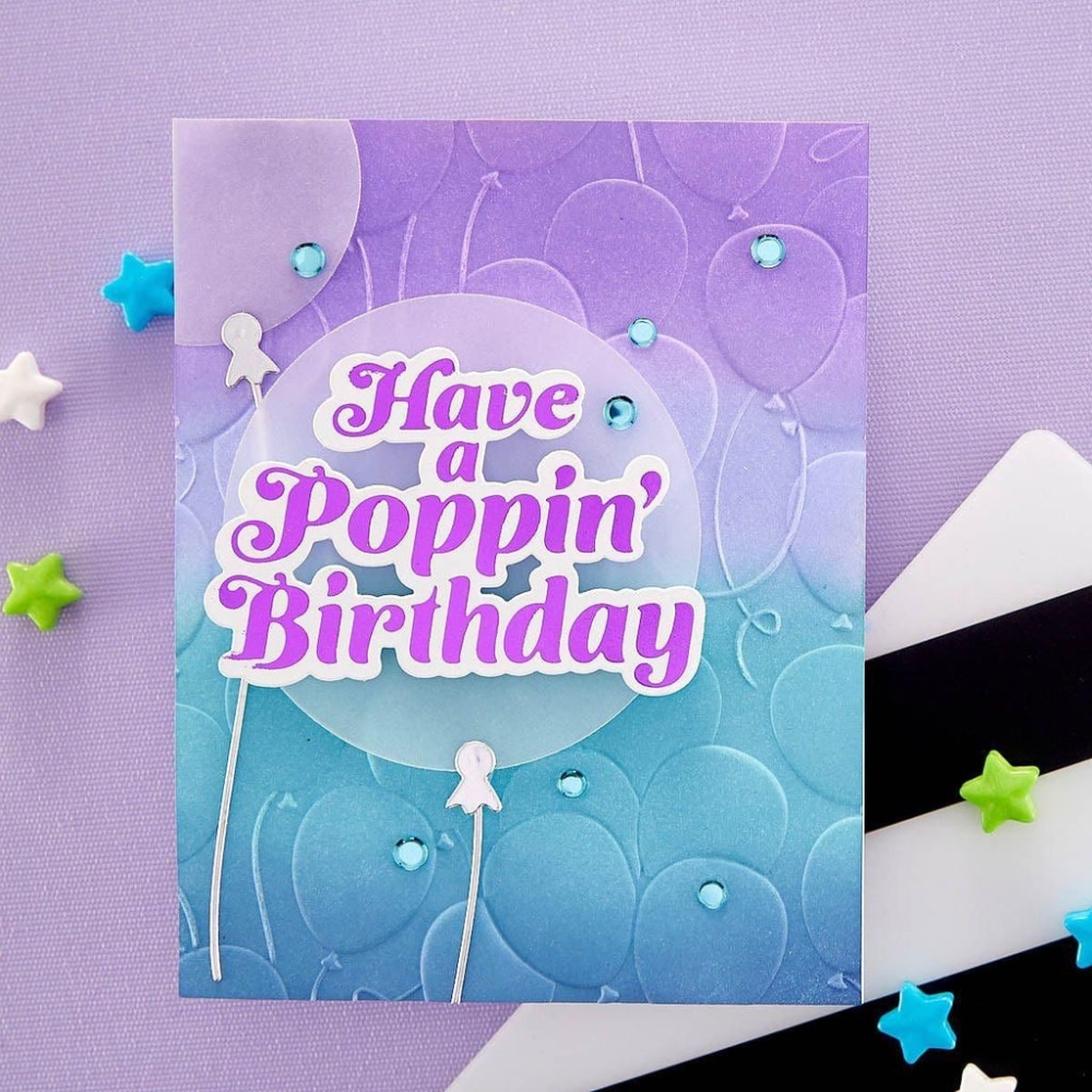 Bild 1 von Spellbinders 3D Embossing Folder Prägefolder - Floating Balloon 3D Embossing Folder 