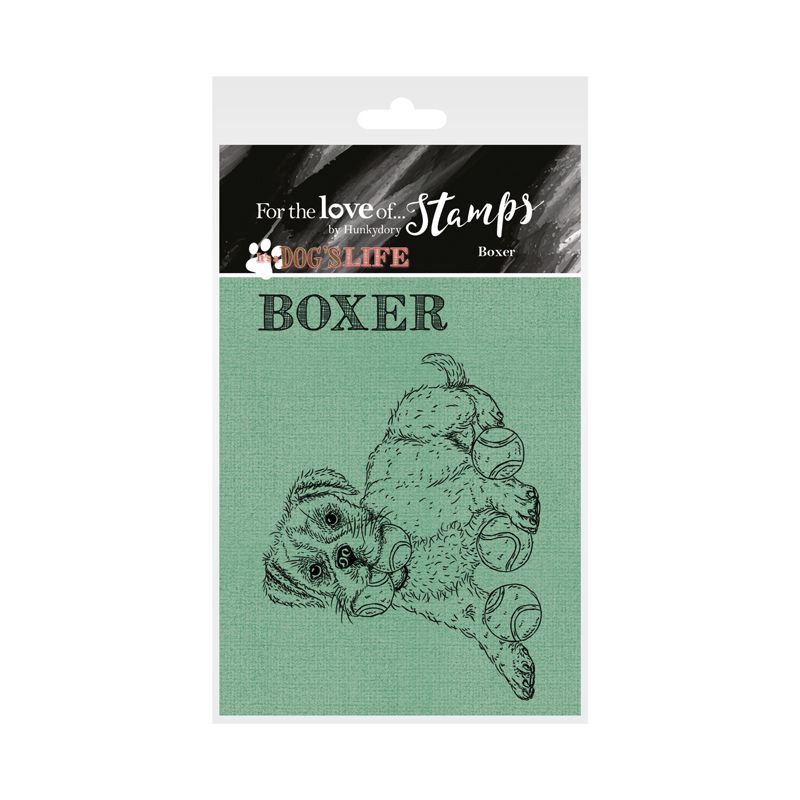 Bild 1 von For the love of...Stamps by Hunkydory - It's a Dog's Life Clear Stamp - Boxer
