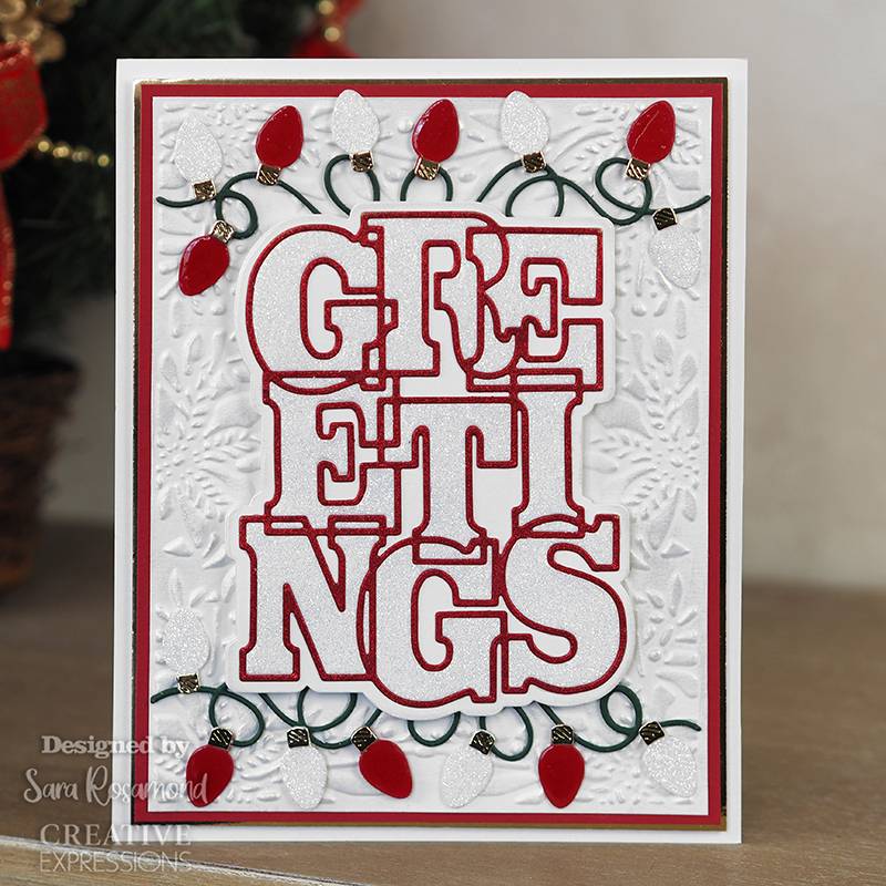 Bild 1 von Creative Expressions Big Bold Words Greetings Craft Die & Stamp Set - Stanze & Stempel