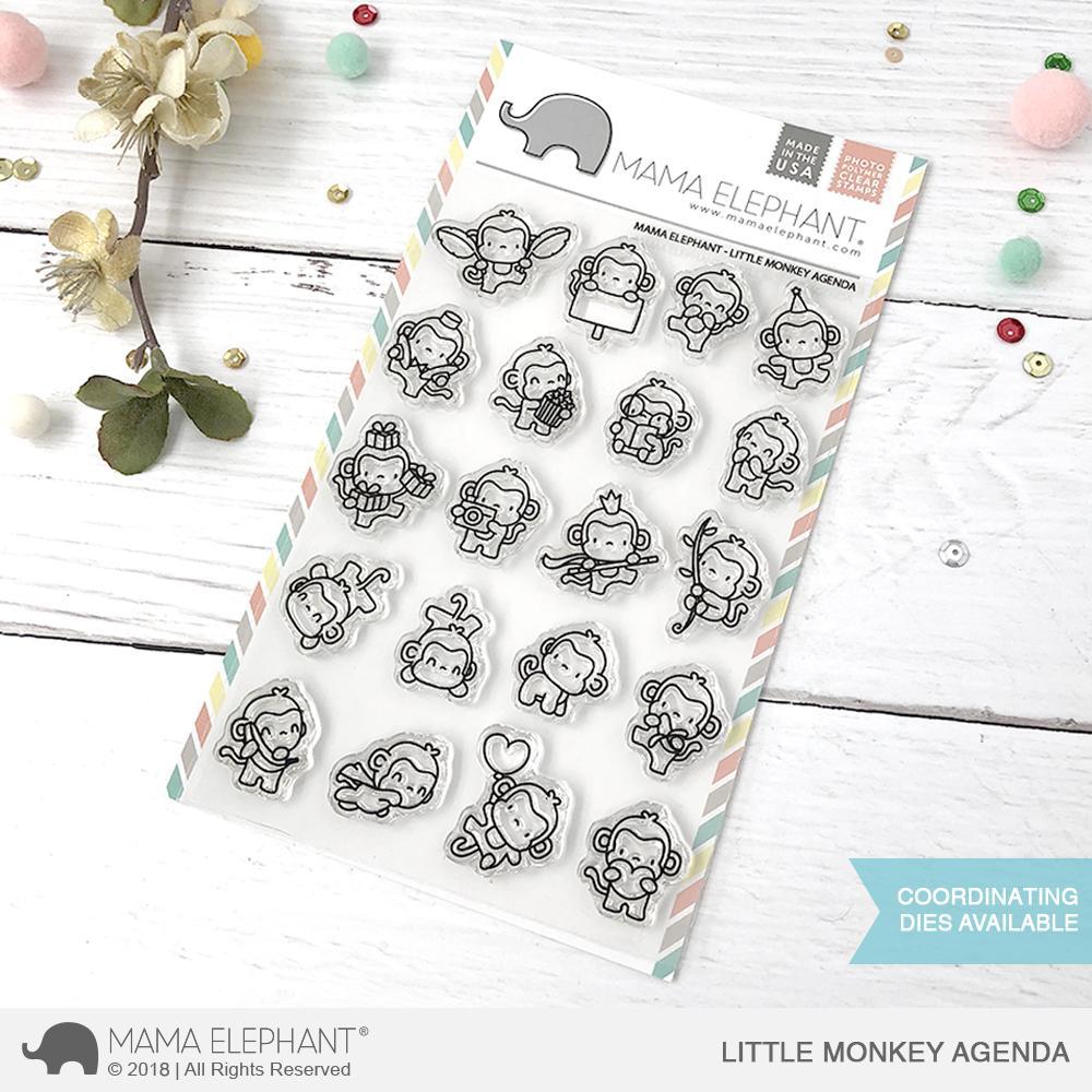 Bild 1 von Mama Elephant - Clear Stamps LITTLE MONKEY AGENDA - Affen