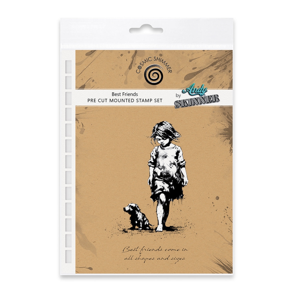 Bild 1 von Cosmic Shimmer Pre Cut Stamp - Gummistempel - Andy Skinner Best Friends