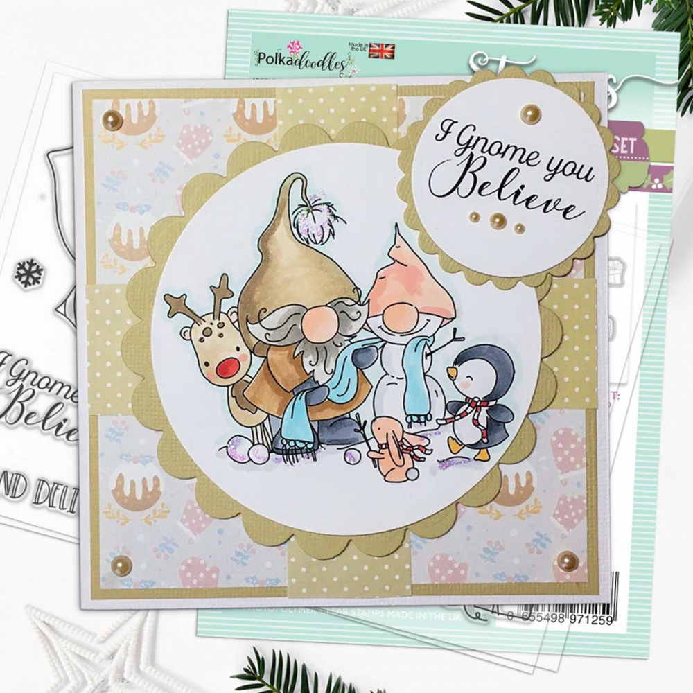 Bild 1 von Polkadoodles Clear Stamps - Gnome Hand delivered - Gnom persönliche Zustellung