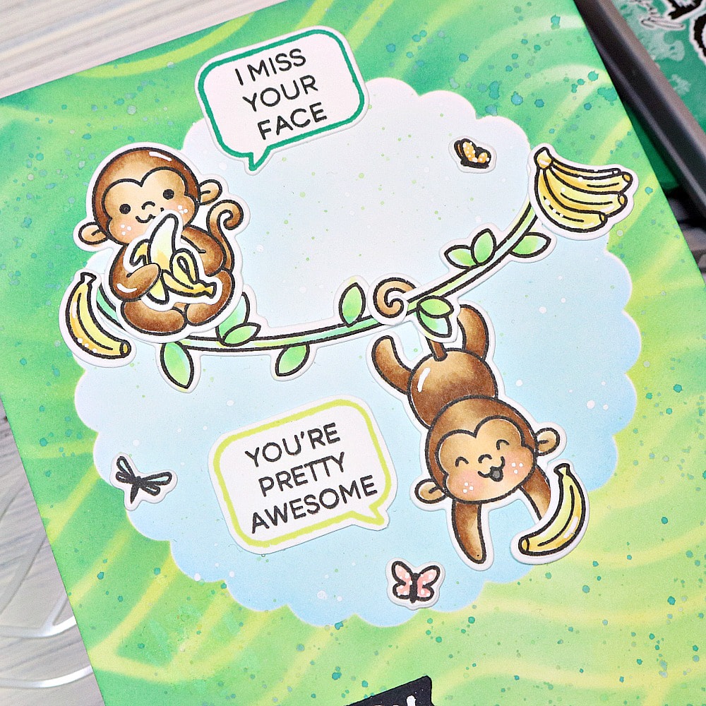 Bild 1 von Heffy Doodle Clear Stamps Set - Chimply The Best - Stempel Äffchen