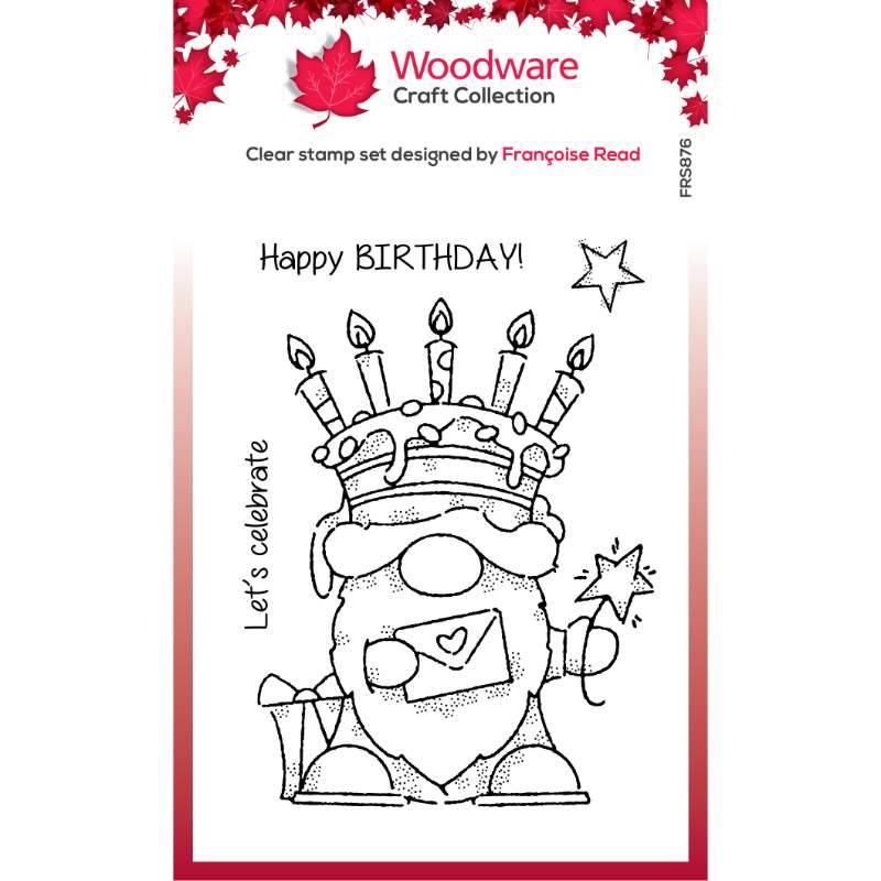 Bild 1 von Woodware Clear Stamp Singles Cake Gnome - Kuchen Gnom