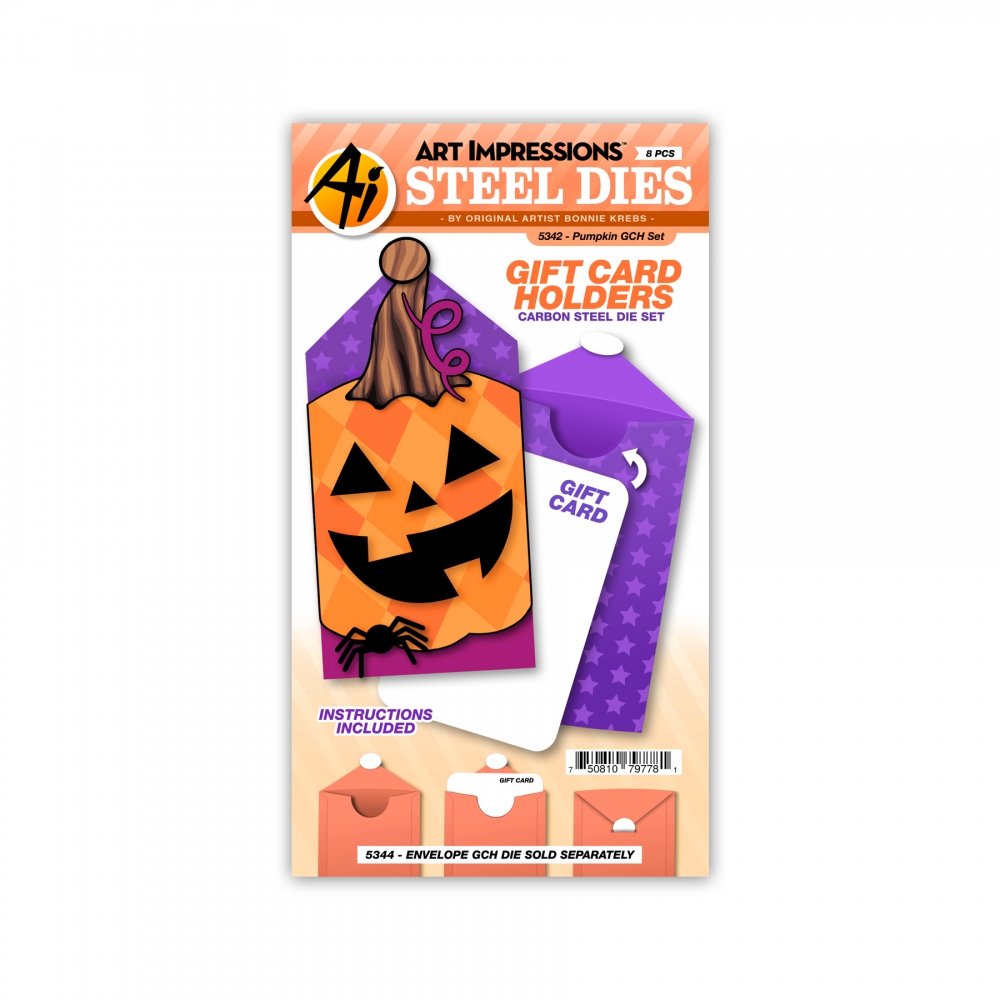 Bild 1 von Art Impressions - Pumpkin Gift Card Holder Set Dies - Stanze Kürbis