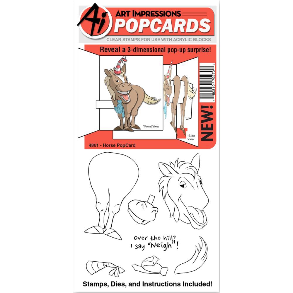 Bild 1 von Art Impressions Clearstamps PopCard Horse