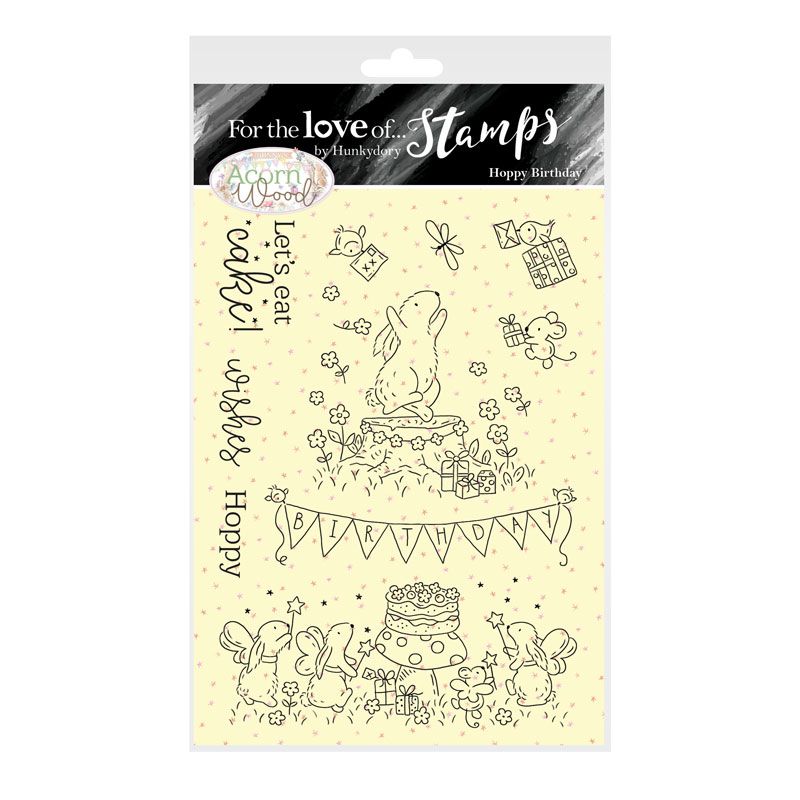 Bild 1 von For the love of...Stamps by Hunkydory - Hoppy Birthday - Hase Geburtstag