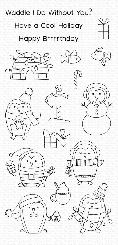 Bild 1 von My Favorite Things - Clear Stamps Polar Penguins - Polarpinguine
