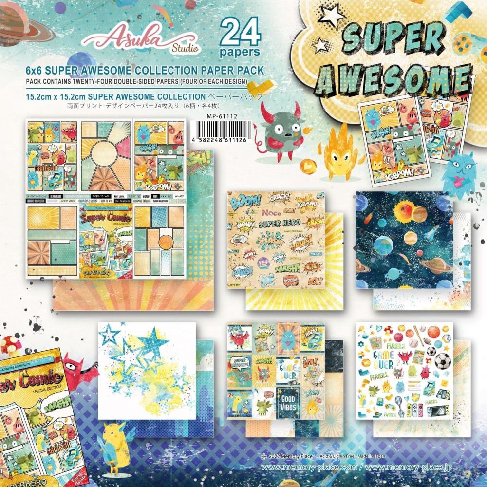 Bild 1 von Memory Place - Super Awesome 6x6 Inch Paper Pack - Papier Set