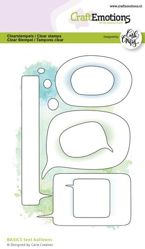Bild 1 von CraftEmotions Stempel - Clear Stamps A6 - CC BASICS Textballons A6 Carla Creaties