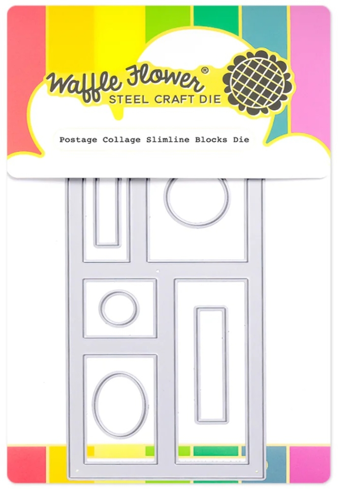 Bild 1 von Waffle Flower Postage Collage Slimline Blocks Die - Stanzen