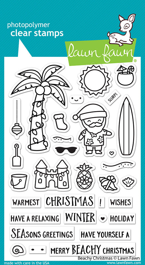 Bild 1 von Lawn Fawn Clear Stamps  - Clearstamp beachy christmas