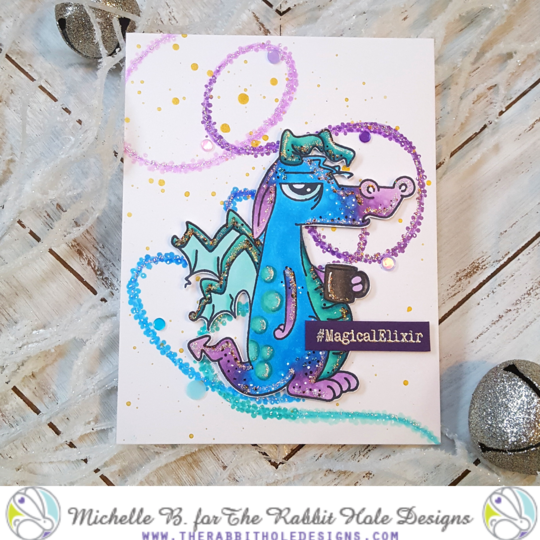 Bild 1 von The Rabbit Hole Designs Clear Stamps - Caffeinated - Dragon - Drache