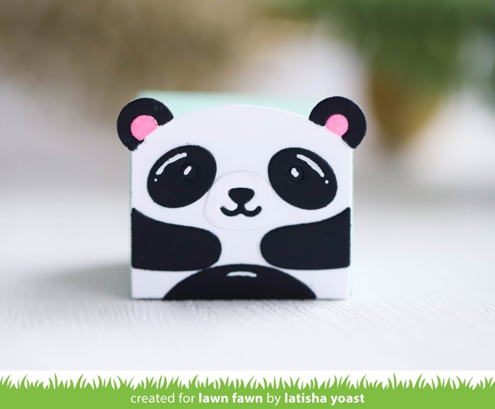 Bild 1 von Lawn Fawn Cuts  - Stanzschablone tiny gift box panda and bear add-on