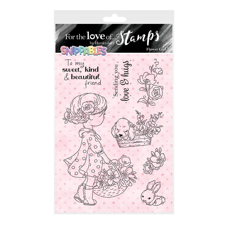 Bild 1 von For the love of...Stamps by Hunkydory - Snippables Cute & Colourful - Flower Girl - Blumenmädchen