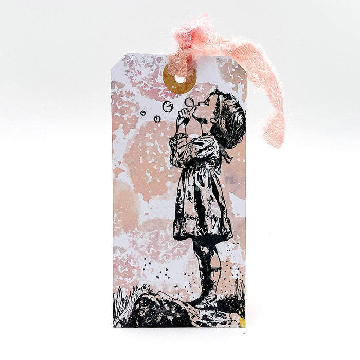 Bild 1 von Cosmic Shimmer Pre Cut Stamp - Gummistempel - Andy Skinner Blowing Bubbles