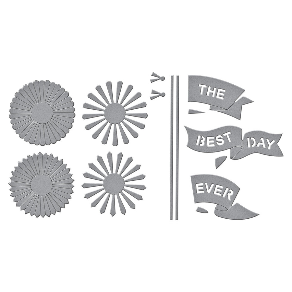 Bild 1 von Spellbinders Classic Mouse Flags & Banners Etched Dies - Stanz-Set Classic Mouse