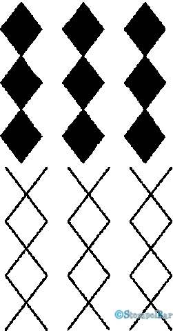 Bild 1 von StempelBar Stempelgummi Argyle-Muster