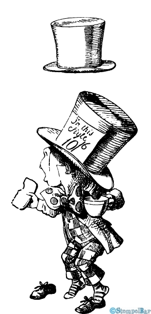 Bild 1 von StempelBar Stempelgummi Alice im Wunderland Der Hutmacher mit Hut