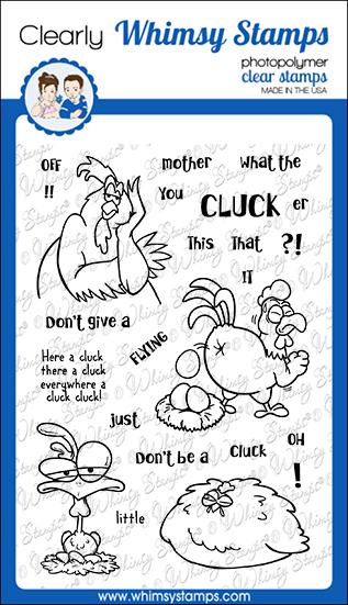 Bild 1 von Whimsy Stamps Clear Stamps - What the Cluck - Hühner