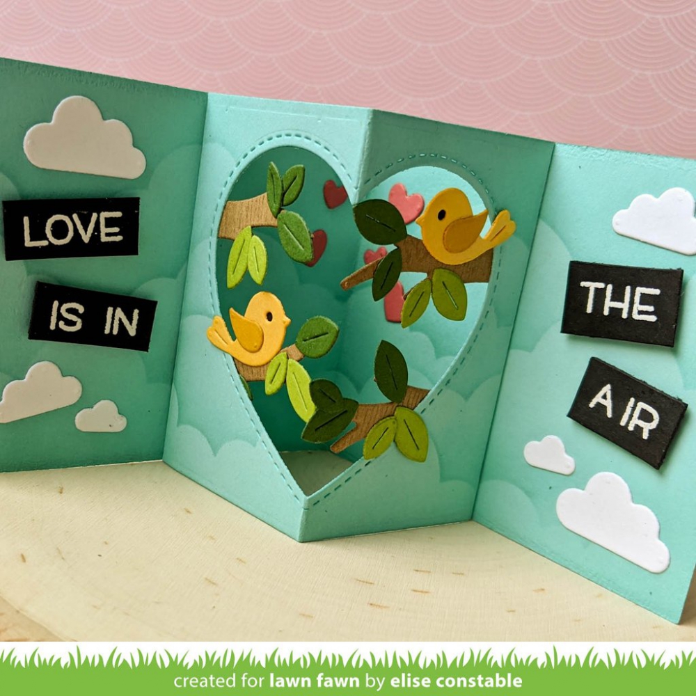 Bild 1 von Lawn Fawn Cuts  - Stanzschablone Center Picture Window Card Heart add-on